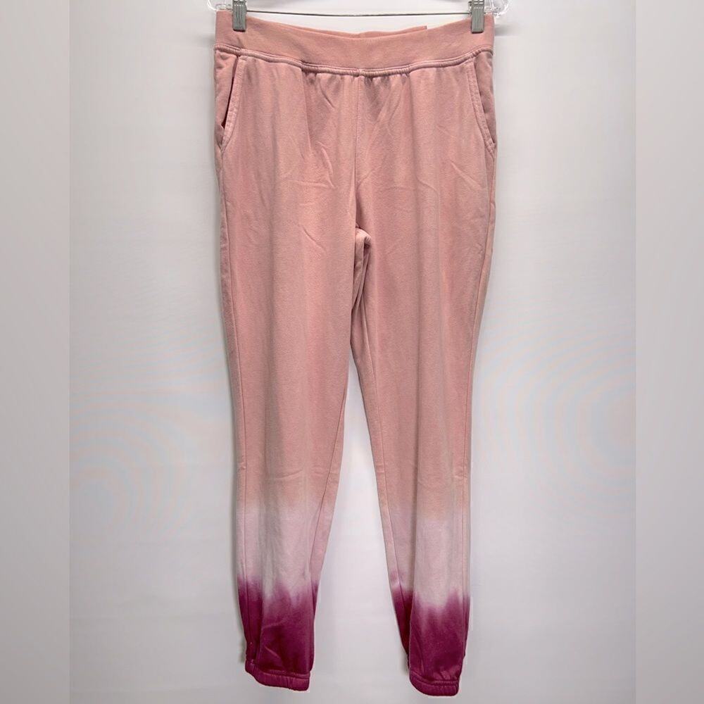 WILDFOX Tie Dye Olivia Relaxed Fit Pink Joggers Pants Sweatpants Womens M